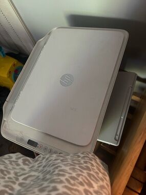 HP White Compact All-in-One Printer and Scanner